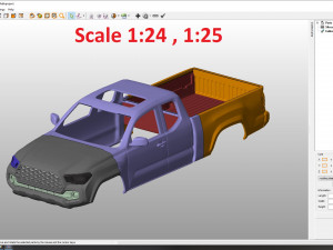 toyota tacoma 2020 access cab body for print 3Dプリントモデル