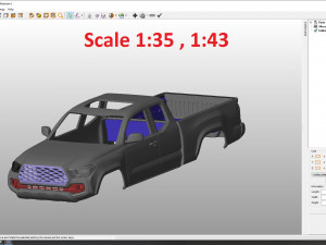 toyota tacoma 2020 access cab body for print 3Dプリントモデル