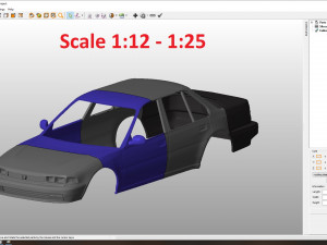 honda acord 1989 body for print 3D-Druckmodell