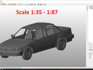 honda acord 1989 body for print 3D-Druckmodell