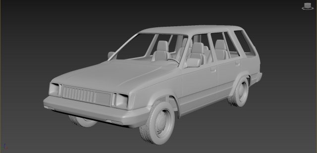 toyota tercel 4wd 1986 body for print 3D printmodel .c4d .max .obj .3ds .fbx .stl .blend 