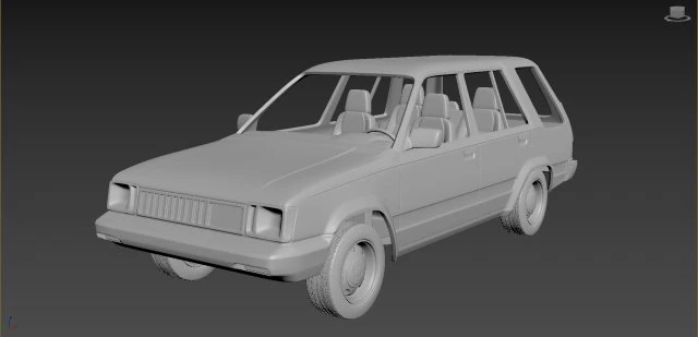 toyota tercel 4wd 1986 body for print 3D Print Model .c4d .max .obj .3ds .fbx .stl .blend 