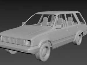 丰田 tercel 4wd 1986 车身打印 3D 打印模型