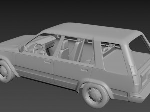 toyota tercel 4wd 1986 body for print 3D printmodel