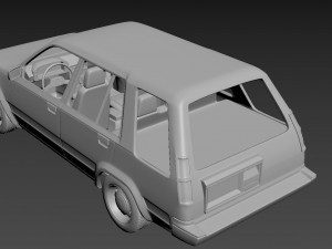 toyota tercel 4wd 1986 body for print 3D printmodel