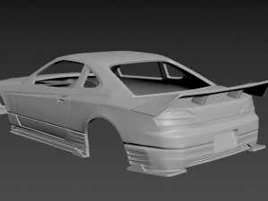 nissan silvia s15 2001 tuning body for print 3D-Druckmodell