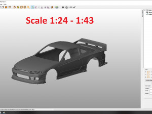 nissan silvia s15 2001 tuning body for print 3D-Druckmodell