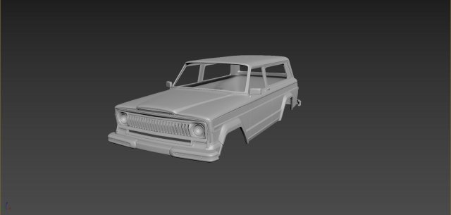 jeep grand cherokee 1977 body for print Model Cetak 3D .c4d .max .obj .3ds .fbx .stl .blend 