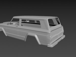 jeep grand cherokee 1977 body for print Model Cetak 3D