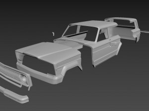jeep grand cherokee 1977 body for print Model Cetak 3D