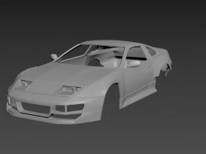carrozzeria tuning nissan 300zx per stampa Modello di stampa 3D