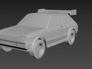 toyota starlet 60 1983 body for print Modelo de Impressão 3D