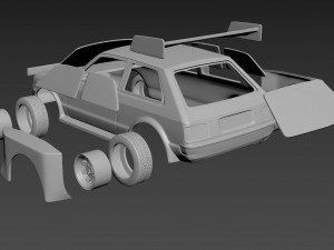 toyota starlet 60 1983 body for print Modelo de Impressão 3D