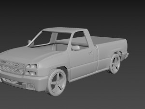 chevrolet silverado 2006 body for print 3D 프린트 모델