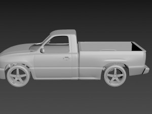 chevrolet silverado 2006 body for print 3D 프린트 모델