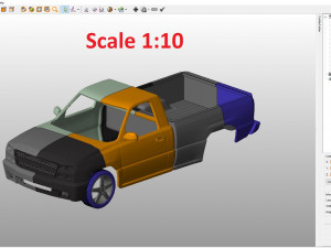chevrolet silverado 2006 body for print 3D 프린트 모델