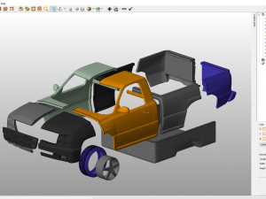 chevrolet silverado 2006 body for print 3D 프린트 모델