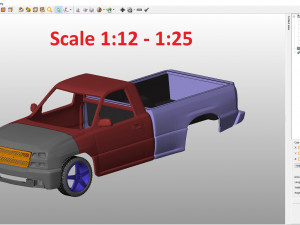 chevrolet silverado 2006 body for print 3D 프린트 모델