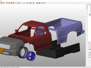 chevrolet silverado 2006 body for print 3D 프린트 모델
