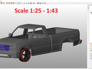 chevrolet silverado 2006 body for print 3D 프린트 모델