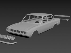 triumph 20002500 mk2 1969-1977 body for print Modello di stampa 3D