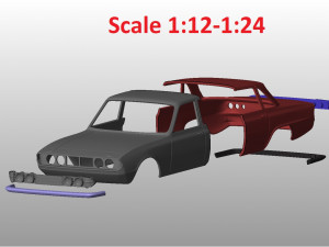 triumph 20002500 mk2 1969-1977 body for print Modello di stampa 3D