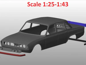 triumph 20002500 mk2 1969-1977 body for print 3D Print Model
