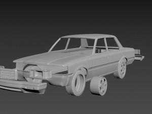 toyota crown s110 super saloon 1982 body for print Model do druku 3D