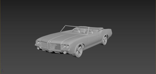 oldsmobile cutlass convertible 1972 for print 3D Druckmodell .c4d .max .obj .3ds .fbx .stl .blend 