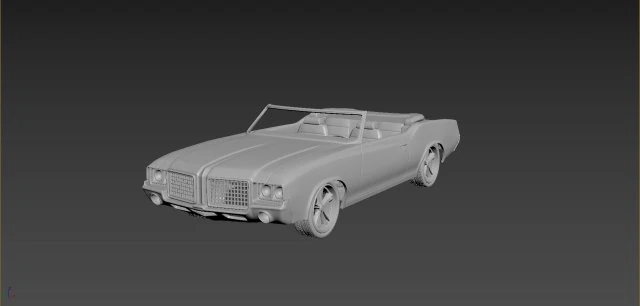 oldsmobile cutlass convertible 1972 for print 3D Print Model .c4d .max .obj .3ds .fbx .stl .blend 