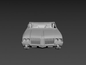 oldsmobile cutlass convertible 1972 for print 3D Druckmodell