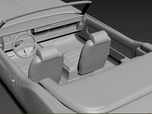 oldsmobile cutlass convertible 1972 for print 3D Druckmodell