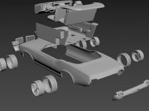 oldsmobile cutlass convertible 1972 for print 3D Print Model