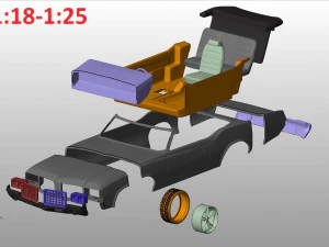 oldsmobile cutlass convertible 1972 for print 3D Print Model