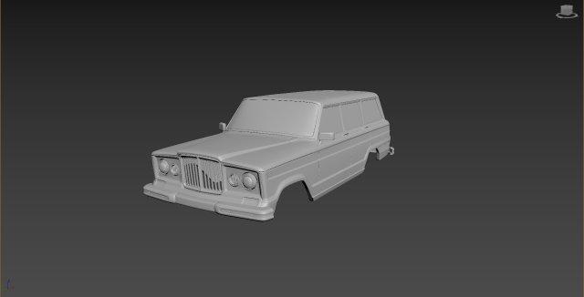 jeep grand wagoneer 1963 body for print 3D Print Model .c4d .max .obj .3ds .fbx .stl .blend