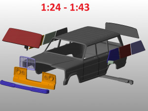 jeep grand wagoneer 1963 body for print 3D Print Model