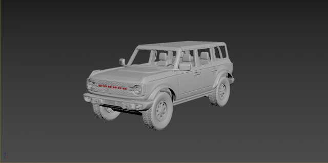 fo rd bron co 2021 body for print 3D 打印模型 .c4d .max .obj .3ds .fbx .stl .blend 
