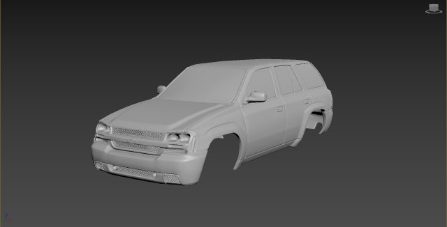 chevrolet trailblaizer 2007 body for print 3D Принт Модель .c4d .max .obj .3ds .fbx .stl .blend 