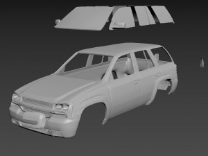 chevrolet trailblaizer 2007 body for print 3D Принт Модель