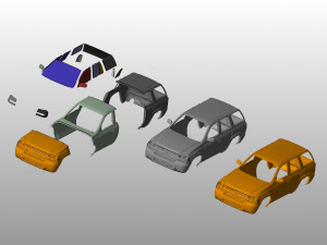 chevrolet trailblaizer 2007 body for print 3D Принт Модель