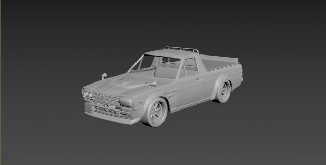 nissan sanny hakotora body for print 3D प्रिंट मॉडल .c4d .max .obj .3ds .fbx .stl .blend 