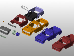 nissan sanny hakotora body for print 3D प्रिंट मॉडल