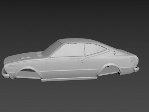 toyota corolla sr5 1976 body for print 3D-printmodel