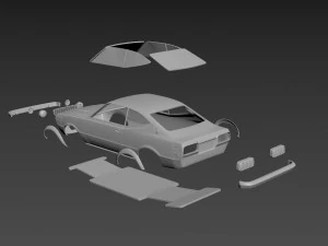 toyota corolla sr5 1976 body for print 3D Print Model