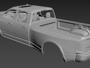 Dodge ram 3500 2020 body for print Modèles 3D en vedette