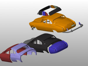 jaguar mkx body for print 3Dプリントモデル
