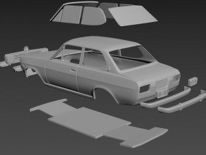 datsun 1200 deluxe body for print Modelo de Impressão 3D