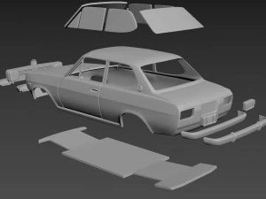 datsun 1200 deluxe body for print 3D Print Model