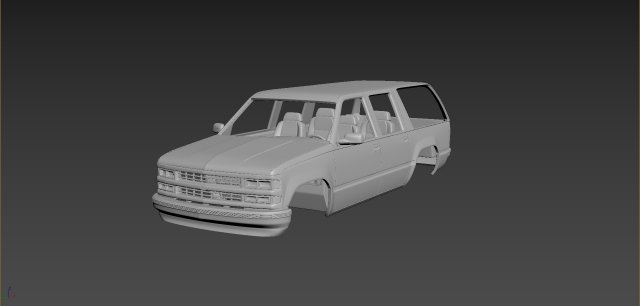 chevrolet suburban 1999 body for print 3D Print Model .c4d .max .obj .3ds .fbx .stl .blend 