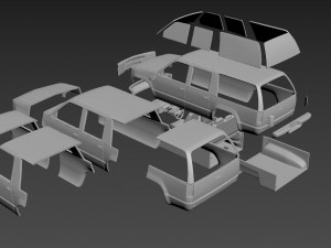 chevrolet suburban 1999 body for print 3D Print Model